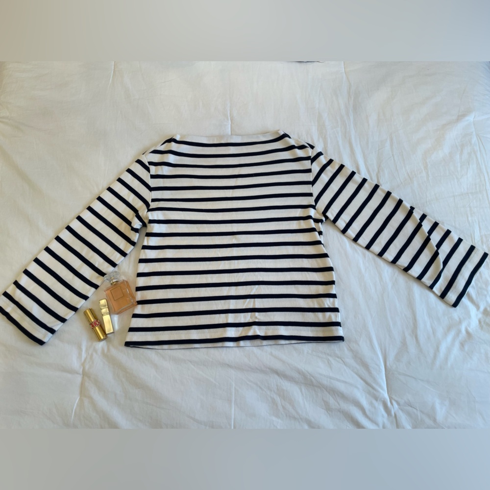 COS Black and White Striped Top